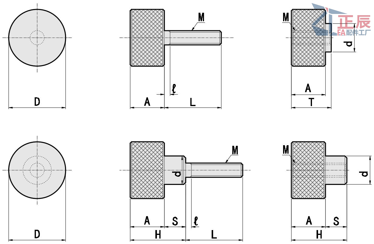 Twill Rändelknöpfe NOBX