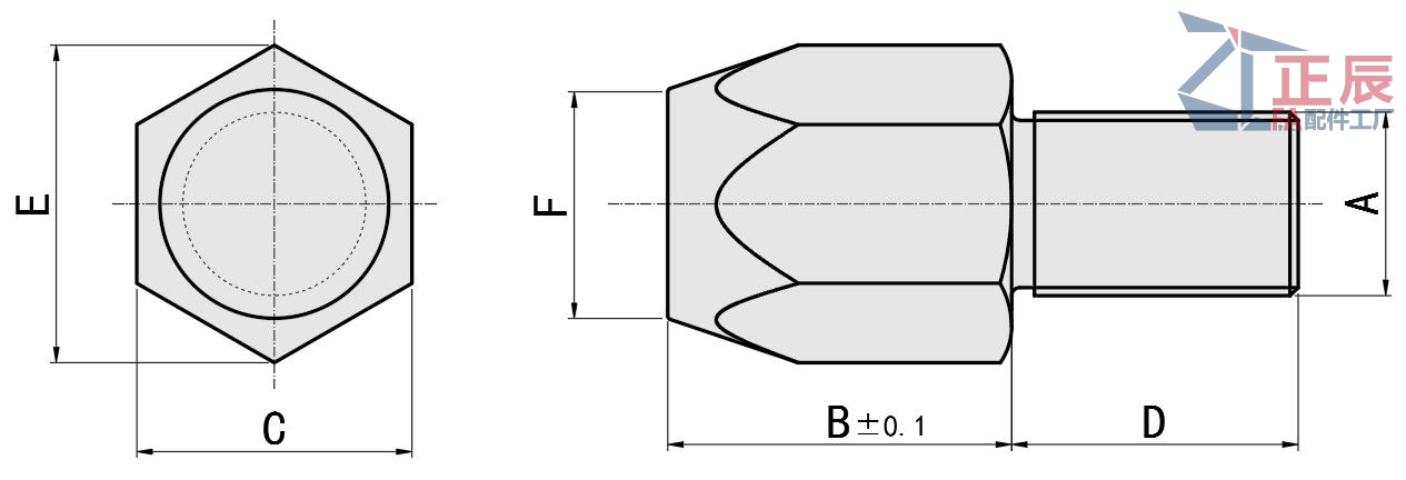 Füße Flat End Spannschraube ZT45