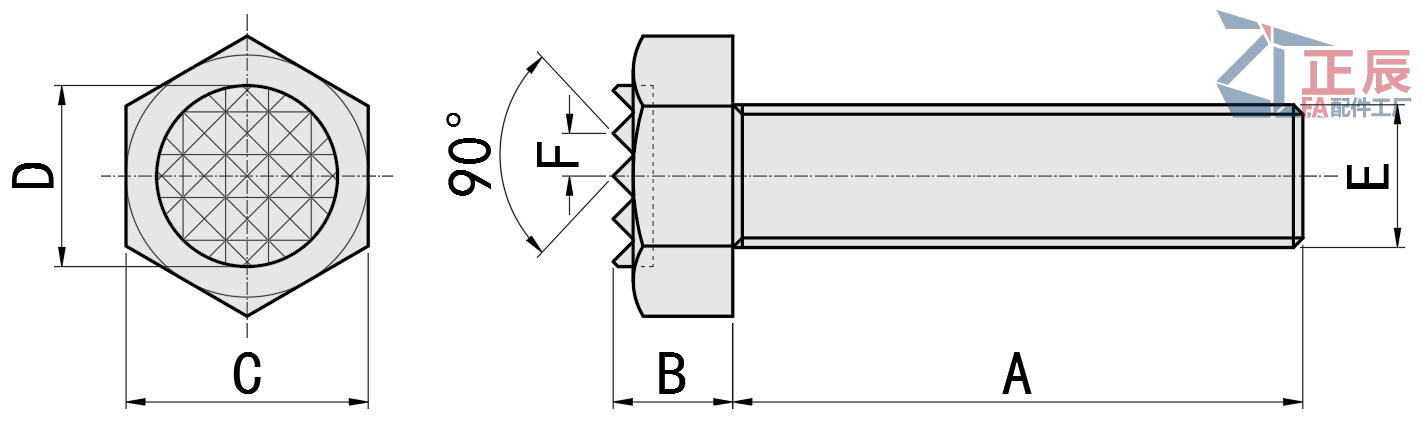 Greiferschrauben Sechskant ZT19