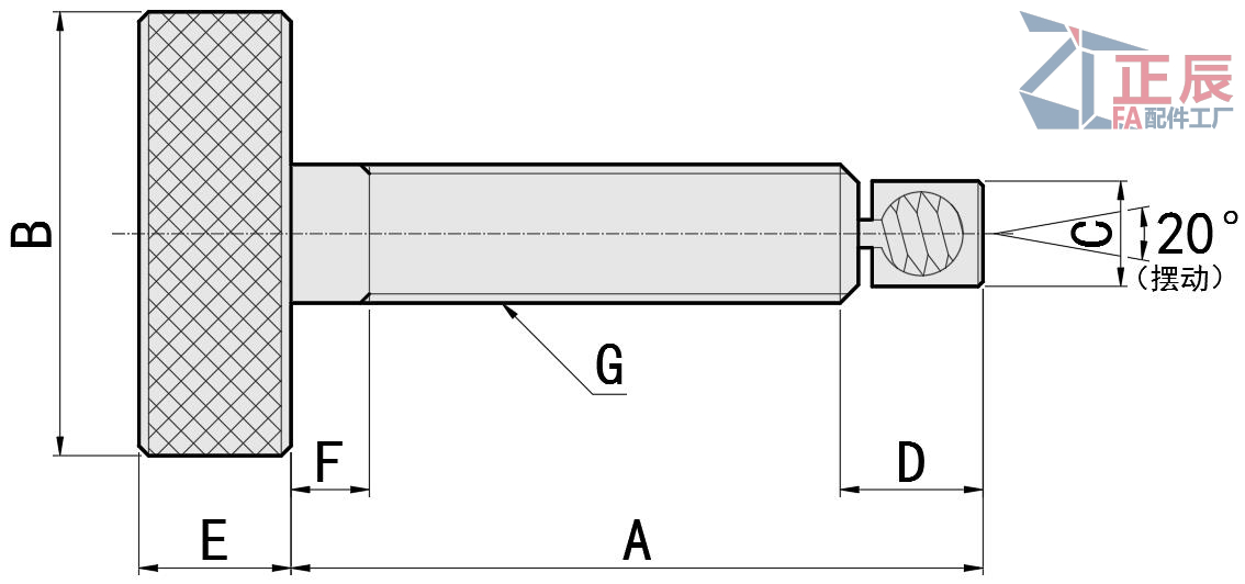Stellschraube der Schaukel ZT60