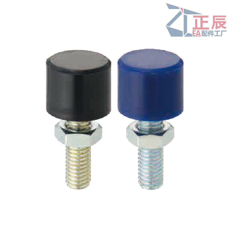 Anschlagschrauben, Innensechskantspitze mit Urethan-Stoßdämpfer UNBH UNBHH