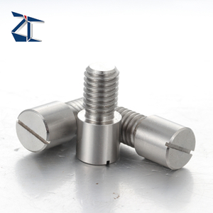 Positionierungsstift mit großem Kopf, runder Kopf, flache Spitze mit abgeflachtem Schlitz und Gewindeschaft JPLB