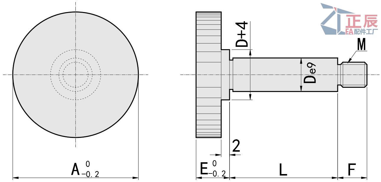 Schulterschrauben, große Kopftoleranz e9 MSBY