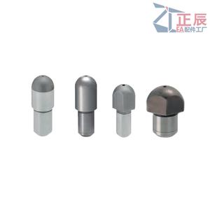 Zentrierstift mit großem Kopf, rund/Diamantkopf, sphärische Spitze JPQB