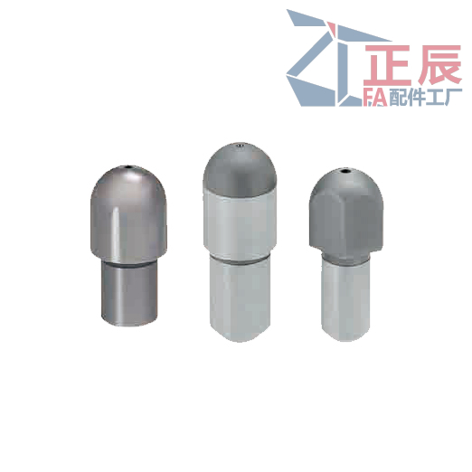 Positionierungsstift mit großem Kopf, rund/Diamantkopf, kugelförmige Spitze, mit Gewinde JPQTBB