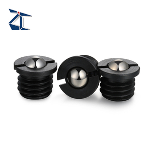 M8 7 mm Kugelstößel aus Edelstahl mit Gewinde und Flansch FBPJ/FBPJS