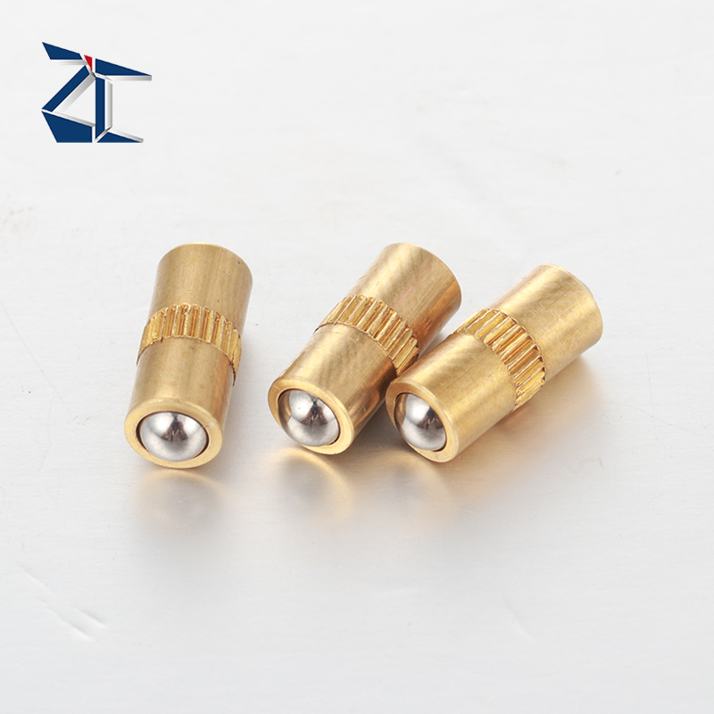 Hochwertige doppelseitige Kugelkopf-Kolbenstifte, federbelasteter Messing-Kugelkolben