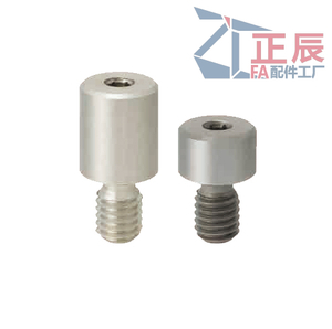 Rundkopf-Fixierstift mit großem Kopf und flacher Spitze mit Innensechskant-Gewindeschaft JPLR