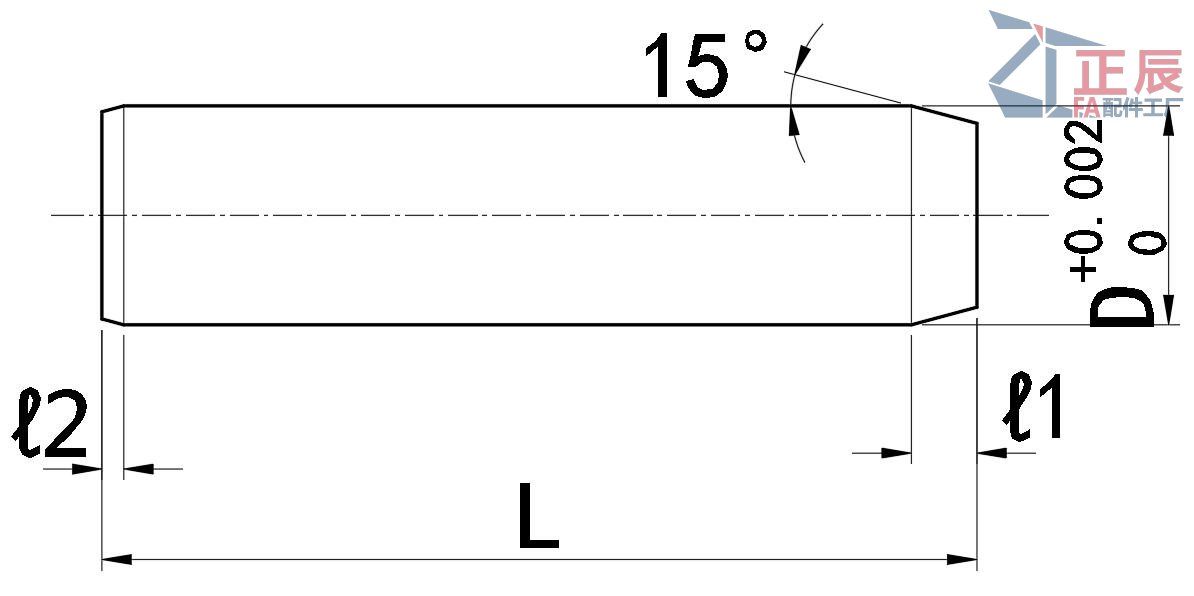 Hochpräziser Passstift mit Übergröße +0,002/0 mm Durchmessertoleranz MSV