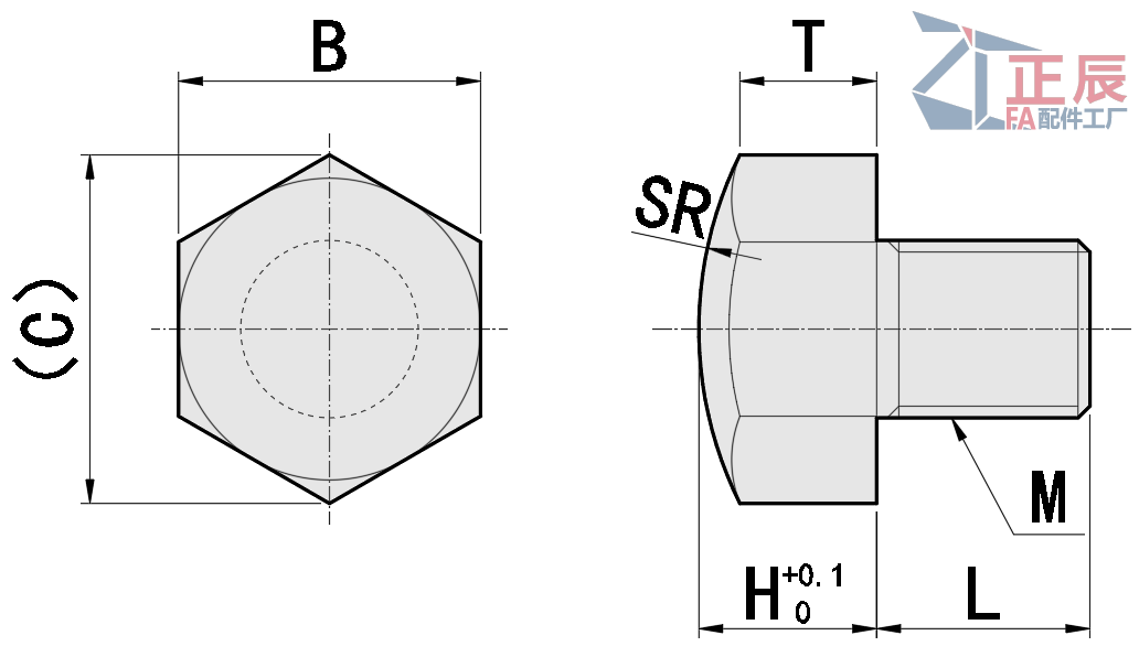 Anschlagstifte sphärisch Typ H Standard BSTEH SBTEH